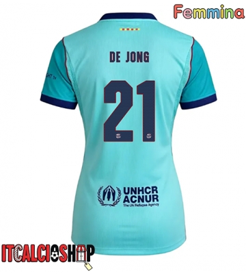 Barcelona Frenkie de Jong #21 Terza Maglia Femmina 2026-27 Manica Corta
